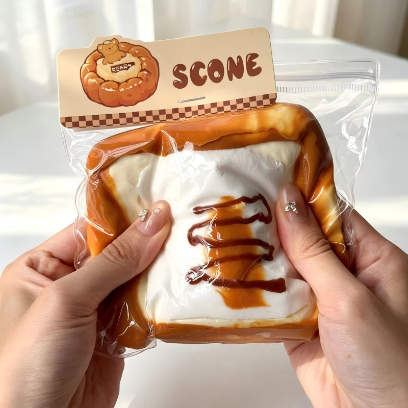 Bursting Rice Cake Toast Squishy - Bursting Rice