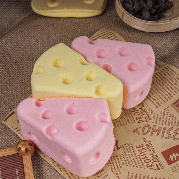 Cheese Slice Squishy Toy – Soft, Sweet & Stress-Relieving Fun