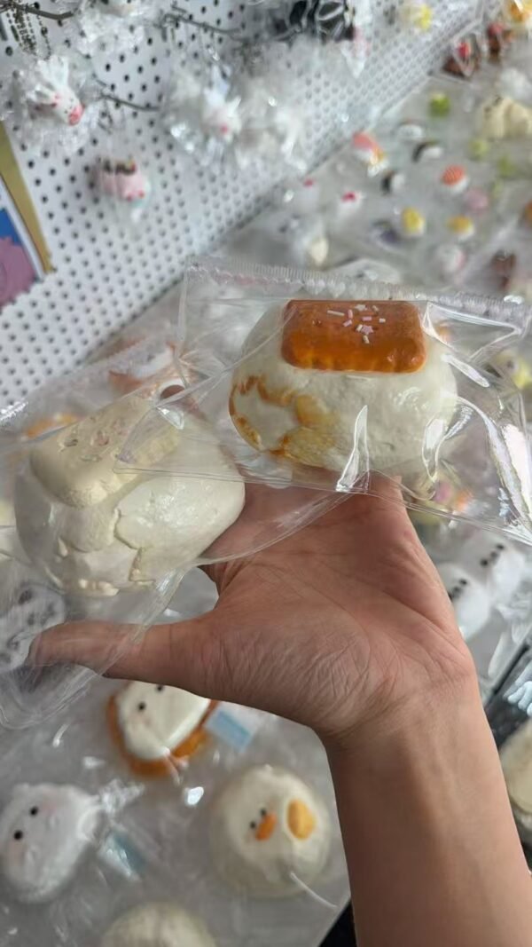 Soft Cookie Bread Squishy – Ultra Slow Rising Stress Relief Toy